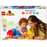 Lego duplo - habitudes quotidiennes - jouets de construction pour manger et dormir (10414)
