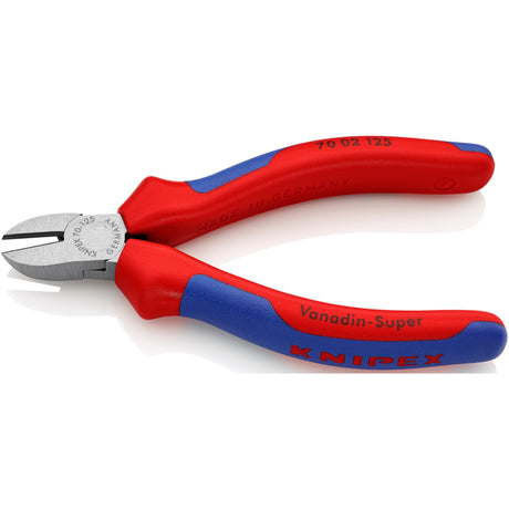 Pince coupante latérale Knipex noire atramentisée avec poignées multi-composants 125 mm - 7002125