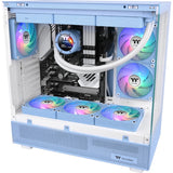 Thermaltake ct120 ex reverse argb sync pc cooling fan hydrangea blue (3-fan pack) case fans (lichtblauw, 3 stuks, 120 x 120 x 25 mm, pwm)