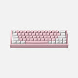 Iqunix ez63 clavier de jeu à interrupteur magnétique rose (blanc, disposition américaine (qwerty), gateron jade pro, 60 %, rgb, touches pbt double shot)