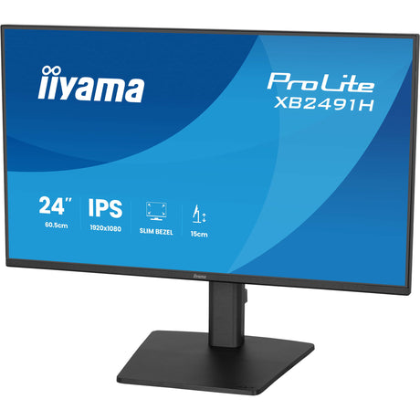 Moniteur Iiyama prolite xb2491h-b1 23,8 (noir, 120 hz, hdmi, port d'affichage)