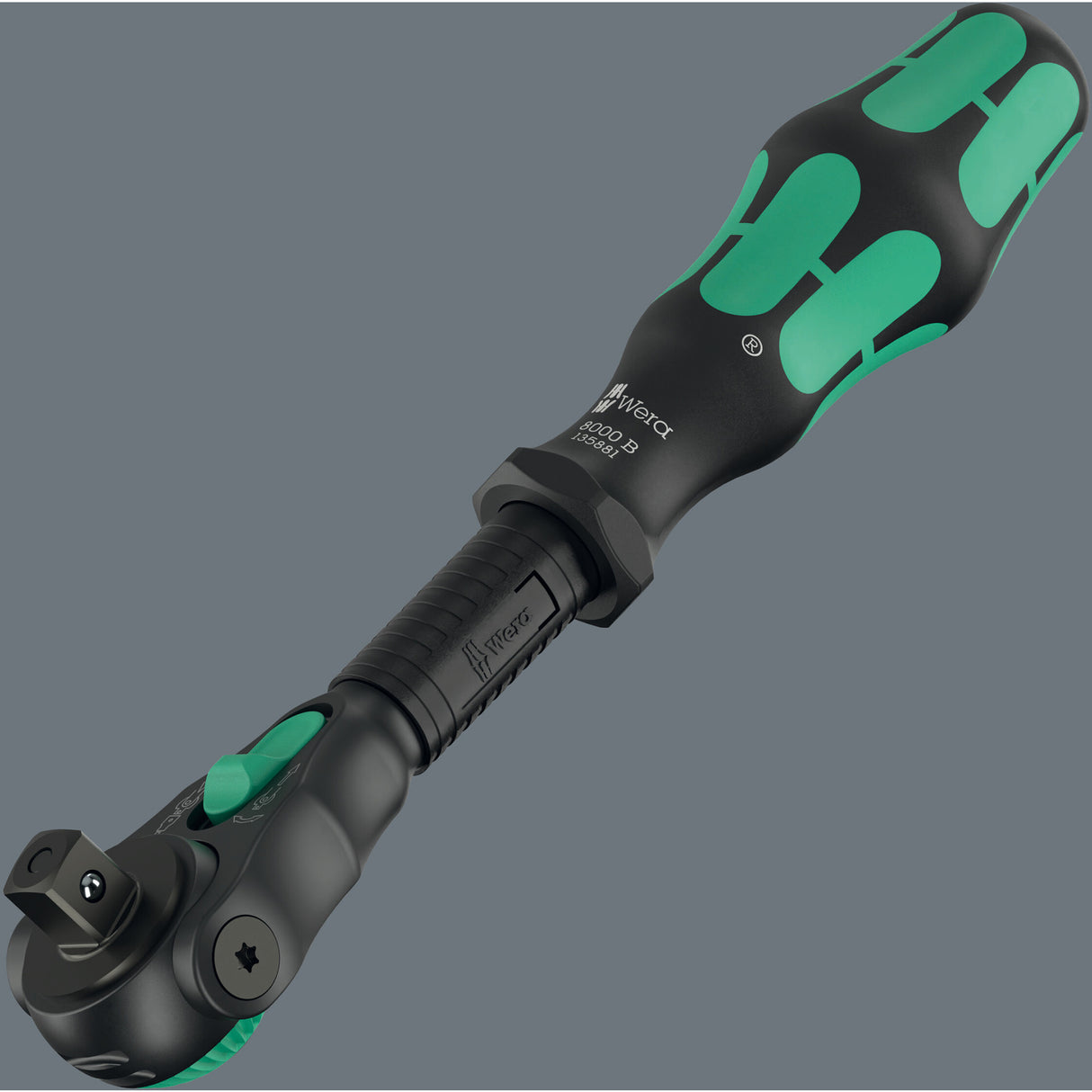 Cliquet rapide Wera 8000 b édition noire zyklop avec entraînement 3 8 (noir vert)