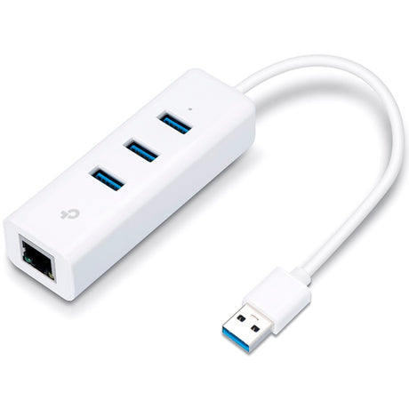 Tp-Link UE330 Hub USB 3 ports USB 3.0 + Gigabit LAN (Blanc)