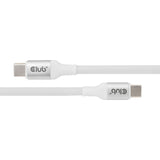 Bobine magnétique Club 3D USB-C 240 W PD3.1 câble blanc, câble de 2 mètres (blanc)
