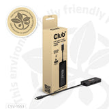 Club 3D Hub USB-C vers triple DisplayPort MST (noir, 4K60 Hz)