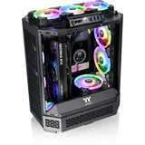 Thermaltake the tower 600 midi tower behuizing (zwart | 4x usb-a | 1x usb-c | tempered glass)