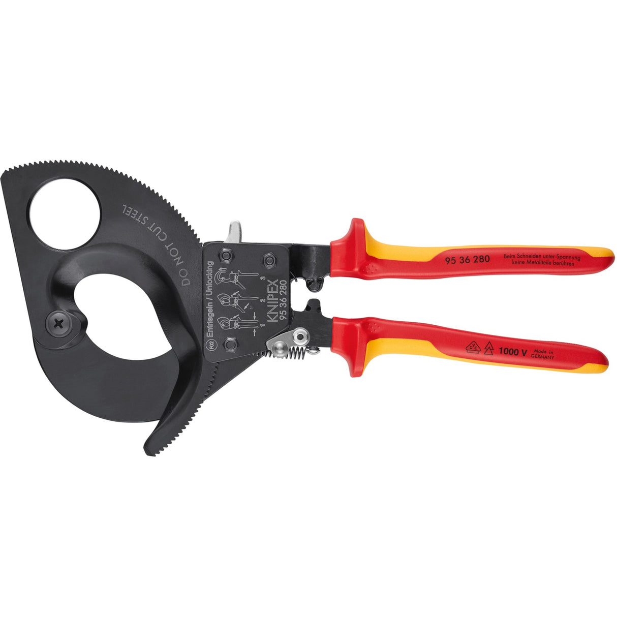 Ciseaux de câble Knipex Knipex avec principe à cliquet 9536280
