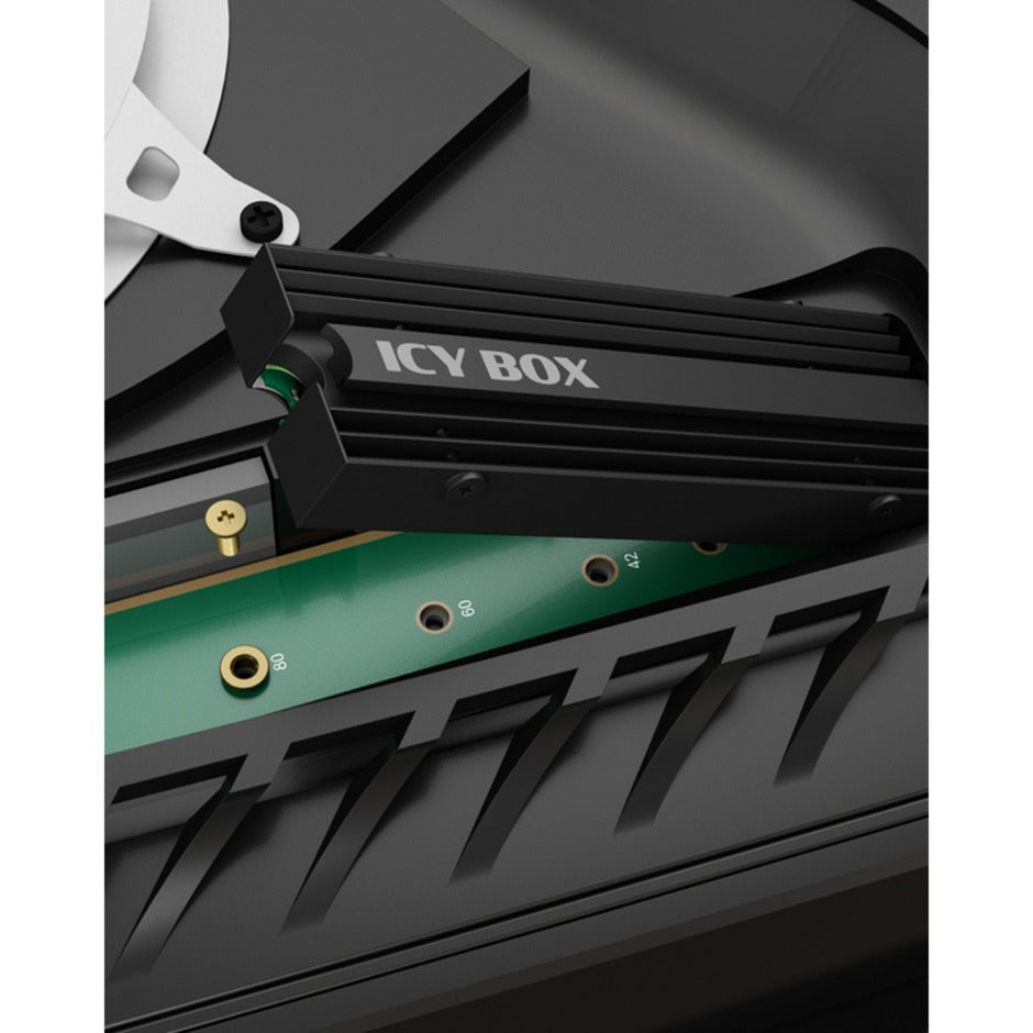 Icy box ib-m2hs-ps5 dissipateur thermique (noir, dissipateur thermique ssd m.2 pour playstation 5)