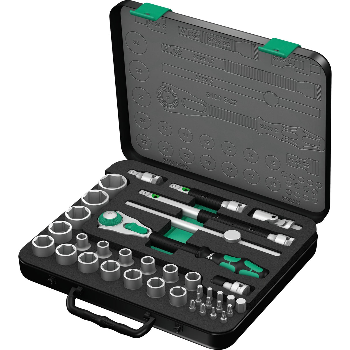 WERA 8100 SC 2 SETT RATTELS SPEED ZYKLOP, 1 2, 37-PALACE