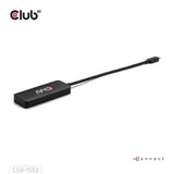 Club 3D Hub USB-C vers triple DisplayPort MST (noir, 4K60 Hz)