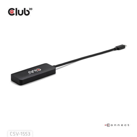 Club 3D Hub USB-C vers triple DisplayPort MST (noir, 4K60 Hz)