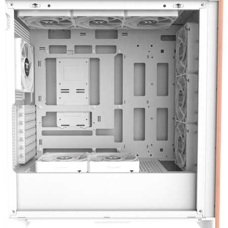 Thermaltake s370 ws snow midi tower behuizing (wit | 2x usb-a | 1x usb-c | tempered glass)