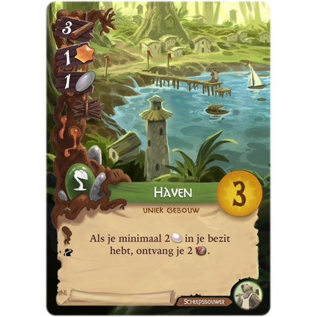 White goblin games everdell : jeu de société Pearlbrook (néerlandais, extension, 1 à 4 joueurs, 60 minutes, à partir de 10 ans)