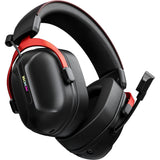 Casque de jeu supra-auriculaire sans fil Mchose s9 pro (noir rouge, ordinateur portable, smartphone, commutateur Playstation, Bluetooth filaire type-c 2,4 g)