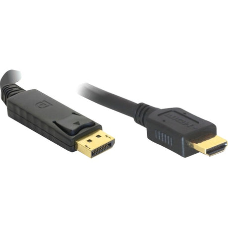 Delock displayport > adaptateur HDMI haute vitesse (noir, 3 mètres, passif, 4k, plaqué or)