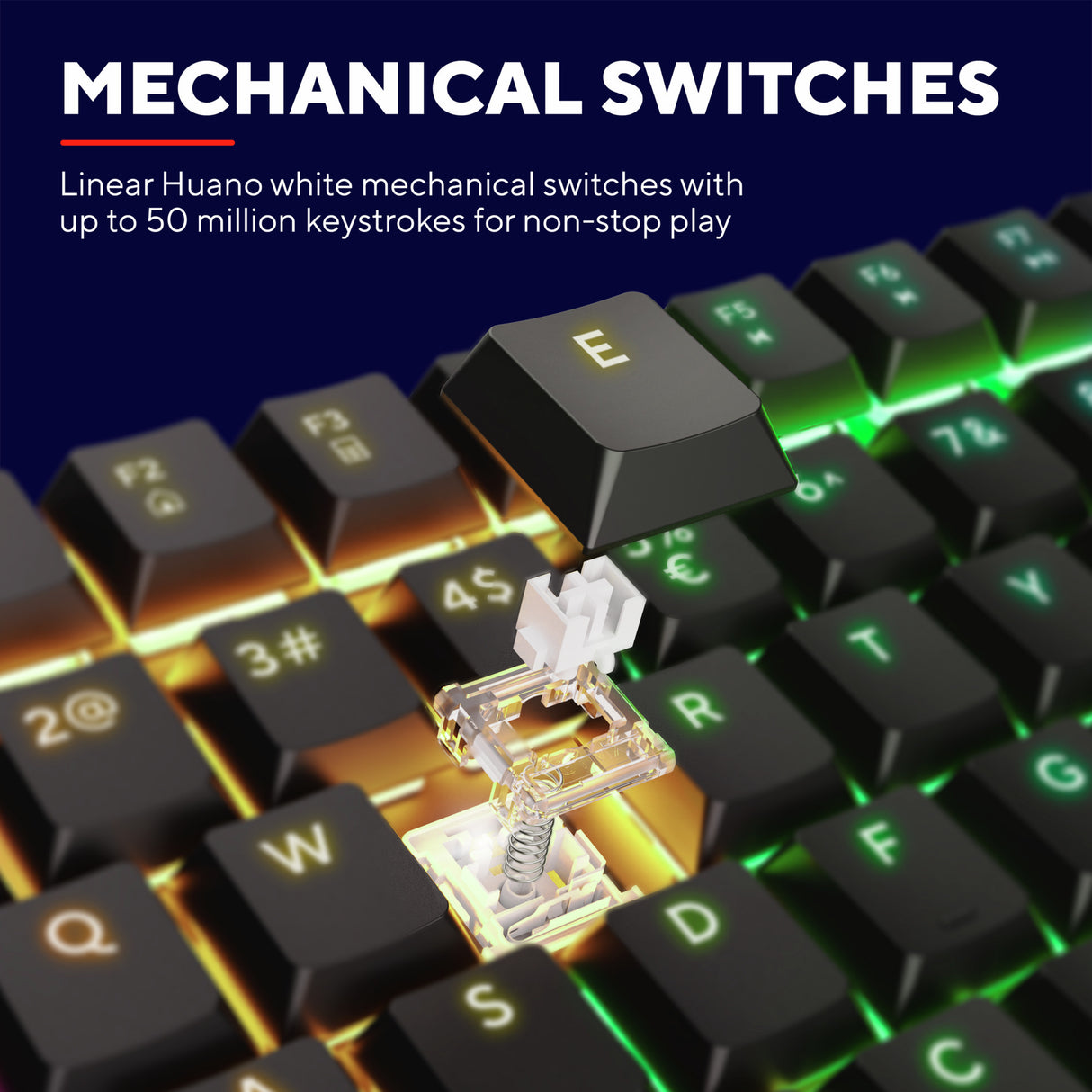 Trust GXT 866 Torix Clavier de jeu mécanique de haute qualité