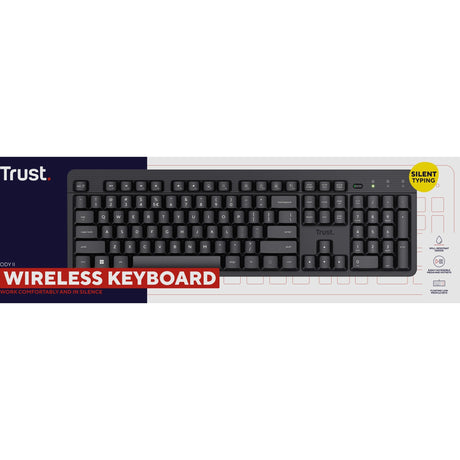Trust Trust ody II Clavier sans fil silencieux