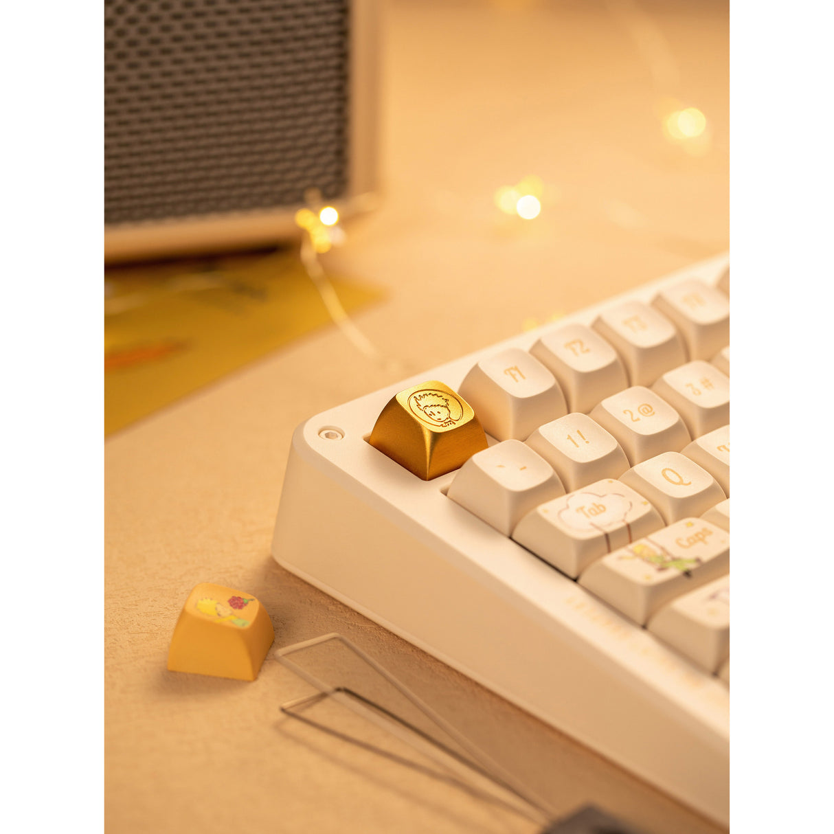 Clavier mécanique sans fil Iqunix zx75 Sunset Ponder (jaune clair, disposition américaine (QWERTY), rose silencieuse Iqunix, 75 %, LED RVB, échangeable à chaud, PBT double prise, 2,4 GHz | Bluetooth 5.1 | USB-C)