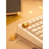 Clavier mécanique sans fil Iqunix zx75 Sunset Ponder (jaune clair, disposition américaine (QWERTY), rose silencieuse Iqunix, 75 %, LED RVB, échangeable à chaud, PBT double prise, 2,4 GHz | Bluetooth 5.1 | USB-C)