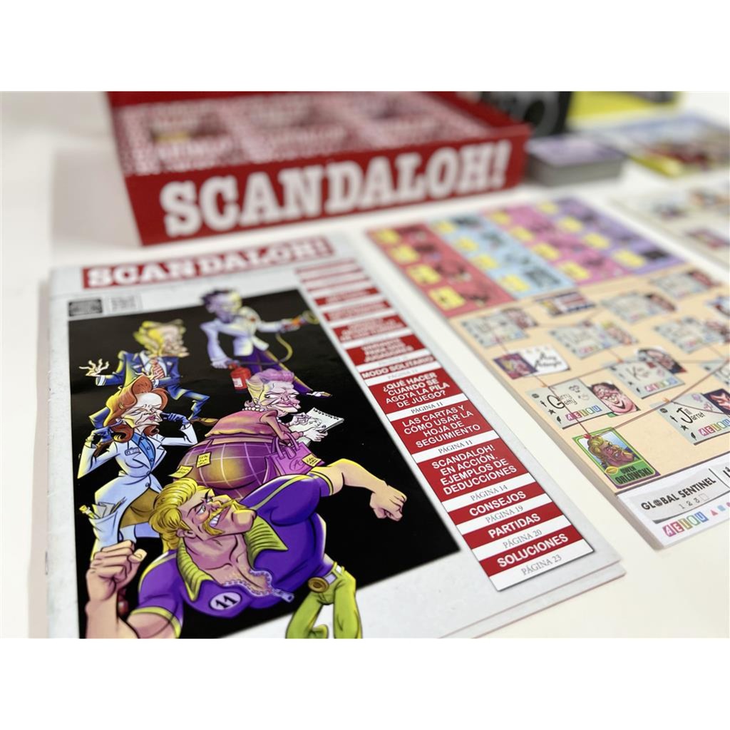 Scandale du réseau de joueurs européens oh! jeu de société (anglais, 1 à 6 joueurs, 15 minutes, à partir de 12 ans)