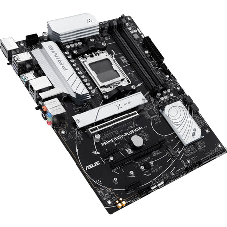 Carte mère Asus Prime B650-Plus WiFi Socket AM5 (argent noir, RAID, 2,5 Go-LAN, WiFi 6e, BT 5.3, son, ATX)