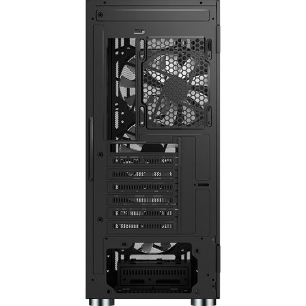 Boîtier tour midi Montech x3 mesh (noir | 3x USB-A | RVB | verre trempé)