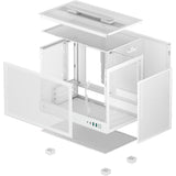 Boîtier mini tour Deepcool ch160 (blanc | 2x USB-A | 1x USB-C | verre trempé)