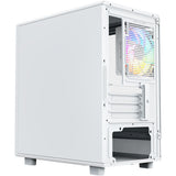 Boîtier tour midi Xyz pc gear atom (blanc | 2x USB-A | 1x USB-C | verre trempé)
