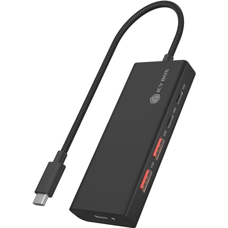 Icy box ib-hub1436-cpd hub USB (noir, 2x USB-A, 2x USB-C)