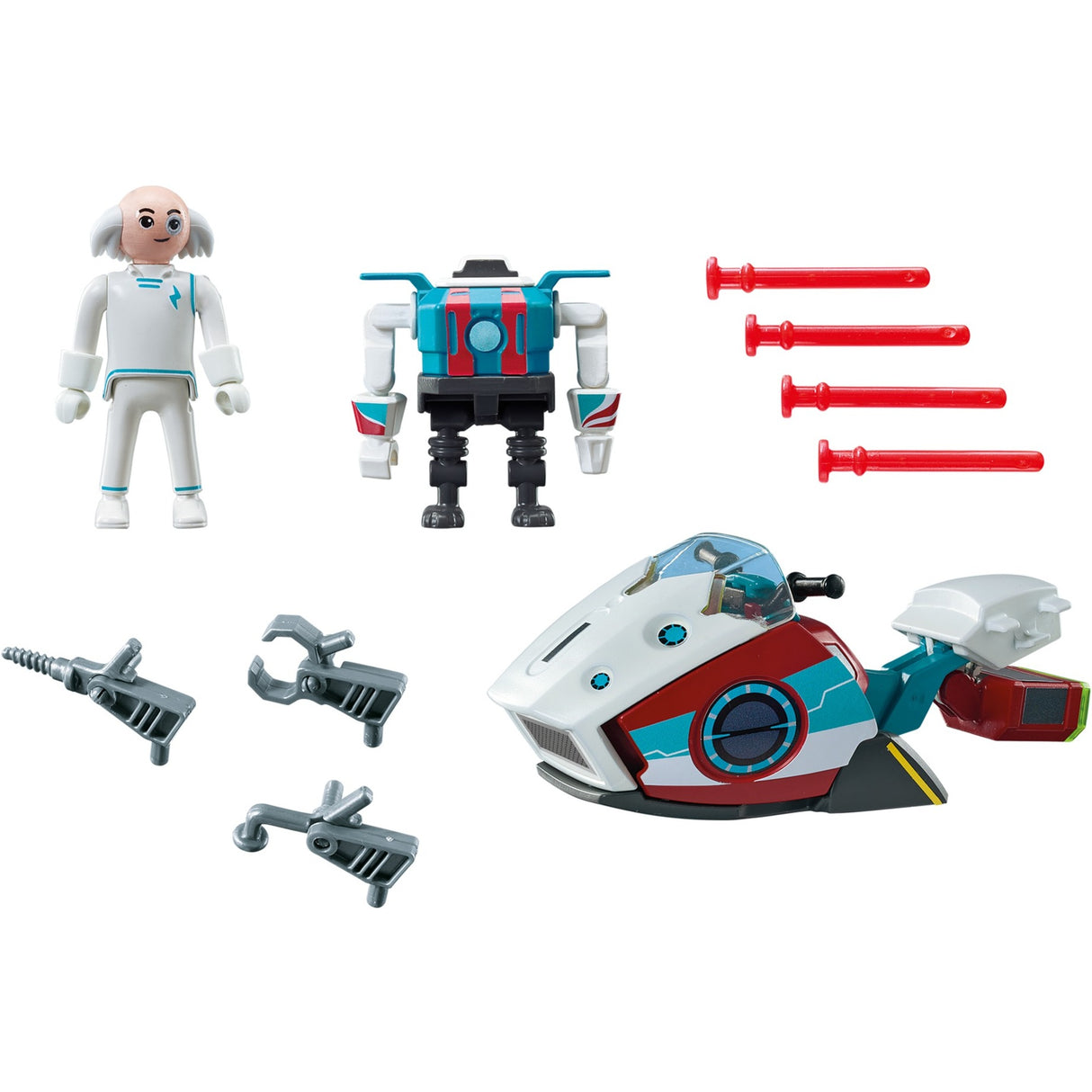 Playmobil Super 4 Skyjet avec le Dr X Robot
