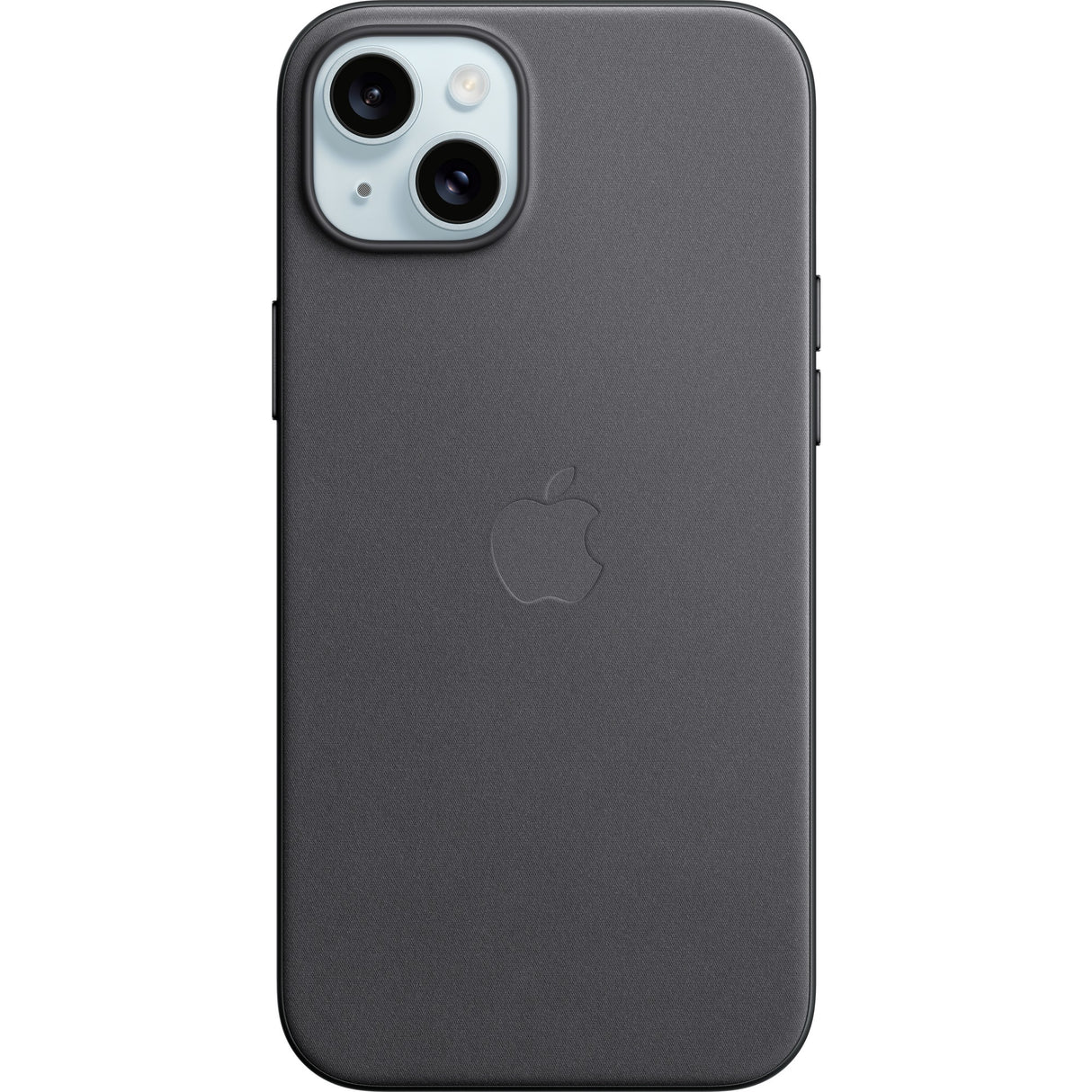 Étui Apple en tissu fin avec magsafe pour iPhone 15 plus, étui de téléphone (noir)