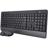 Trust trezo confort ensemble clavier et souris sans fil ensemble de bureau (noir, disposition américaine (qwerty), 100%)