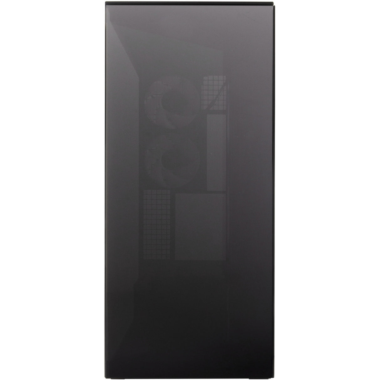 Boîtier tour midi Arctic xtender vg (noir (mat) | 2x USB-A | 1x USB-C | RVB | verre trempé)