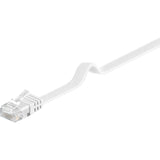 Goobay câble réseau rj-45 u utp avec cat.5e (blanc, 20 mètres, câble plat)