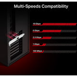 Adaptateur réseau Tp-Link TX401 Gigabit PCI Express (rouge)