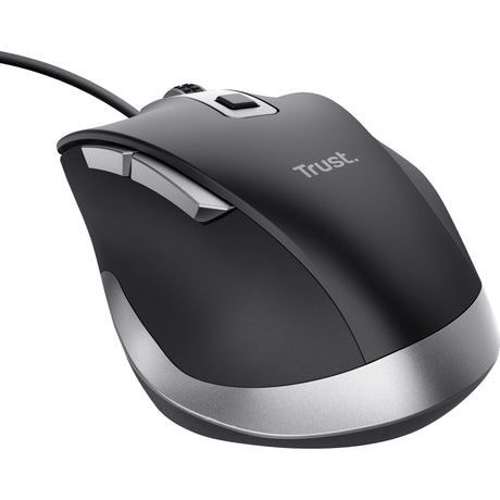 Souris filaire Trust fyda (gris noir, 600 - 5000 dpi)