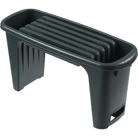 Banc de jardin nature 2 en 15 65,5x25x34 cm vert