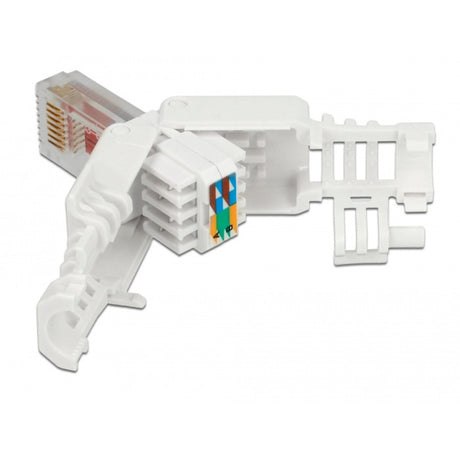 Delock fiche rj45 cat.6 utp fiche sans outil (blanc, 2 pièces)