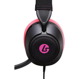 Powera Lucidsound LS10 Casque de jeu filaire – Casque de jeu supra-auriculaire de marque minuit (noir rose, Playstation 5, Playstation 4, Xbox Series X|s, Xbox One, PC, mobile)
