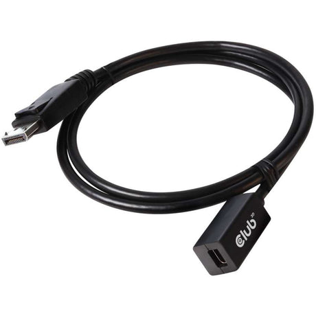 Câble d'extension Club 3d mini displayport > displayport 1.4 (mâle) (noir, 0,1 mètre)
