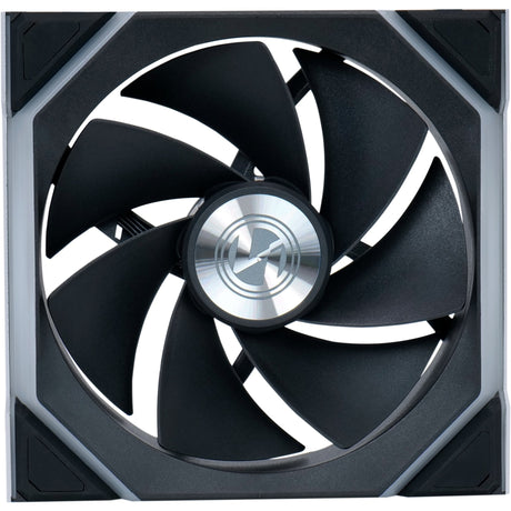 Lian Li Uni Fan SL120 Ventilateur de boîtier RVB à lame inversée sans fil (Noir, 120 x 124,5 x 28 mm, PWM)