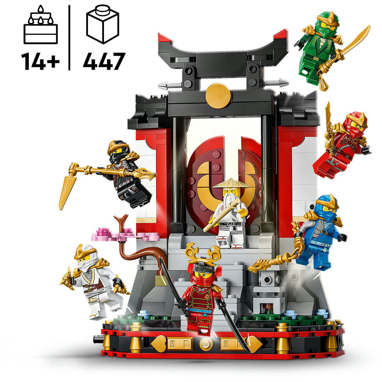 Lego Ninjago 71866 Présentoir 15e anniversaire avec personnages ninja