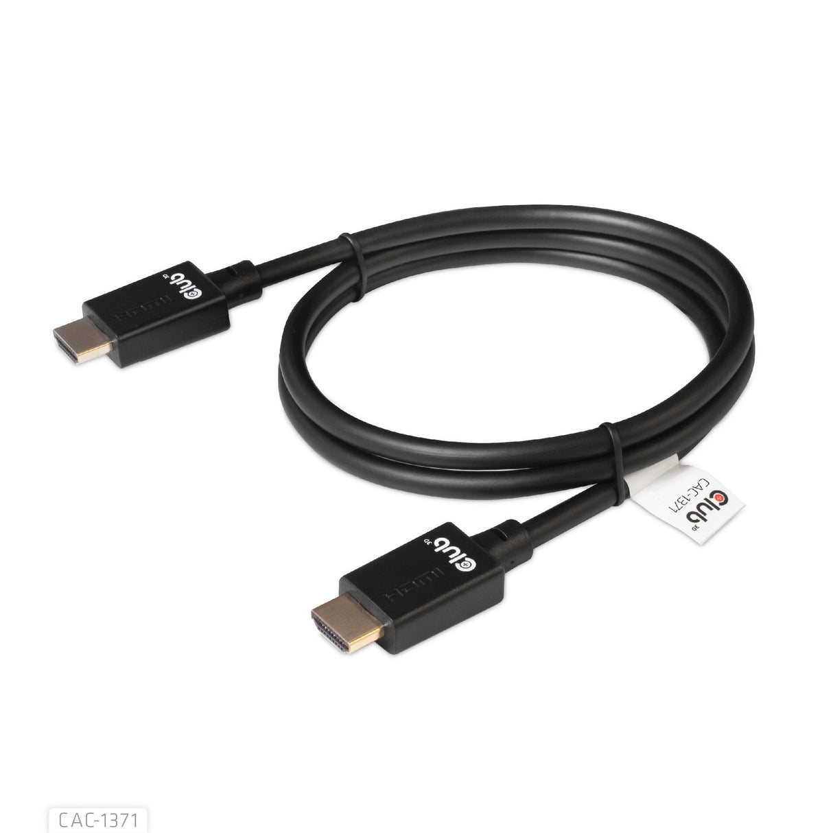 Câble HDMI ultra haut débit Club 3D (noir, 1 mètre, 4K 120 Hz, 8K 60 Hz, 48 Gbps)