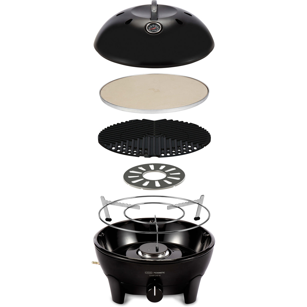 Cadac glamp chef 40 gasbarbecue (zwart, ø 40cm)