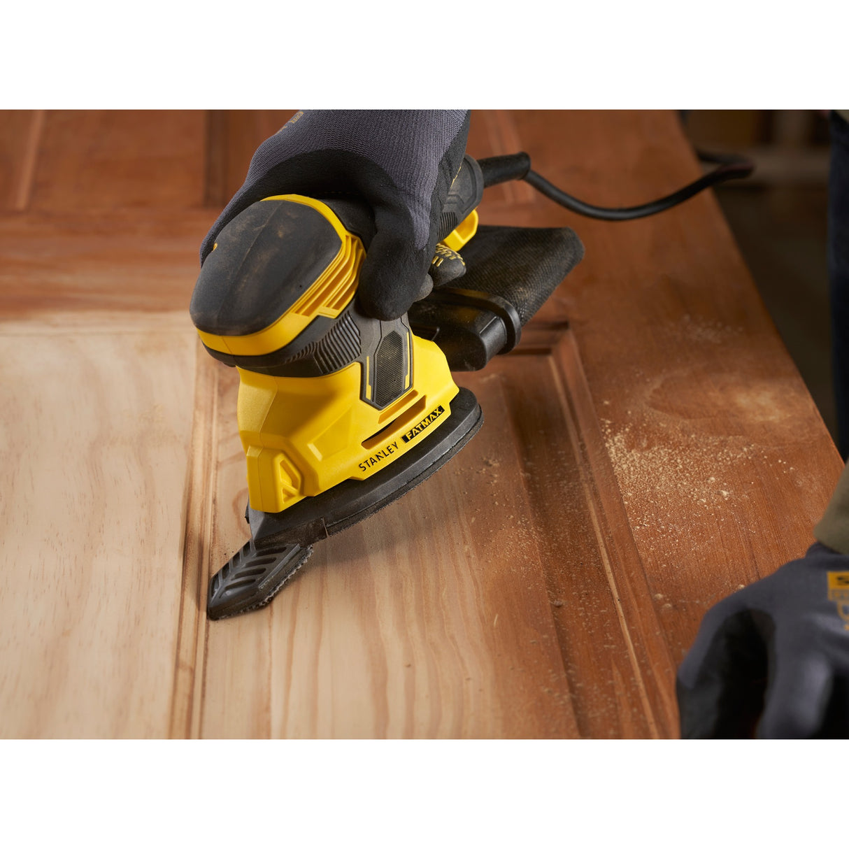 Stanley fatmax 120w ponceuse de détail ponceuse delta (jaune noir)