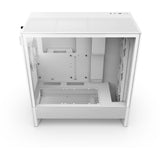Boîtier tour midi Nzxt h5 flow rgb v2 (blanc | 1x usb-a | 1x usb-c | rgb | verre trempé)