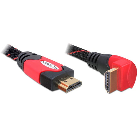 Delock Câble coudé HDMI (noir rouge, 2 mètres)