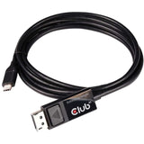 Adaptateur Club 3D USB-C > DisplayPort 1.4 (noir, 1,8 mètres)