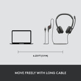 Casque logitec h390 usb noir