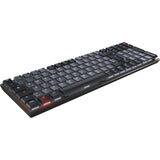 Cherry kw 550 mx lp, clavier (noir, disposition américaine, mx low profile 2.0 ivoire, 96%, led blanche, touches pbt)